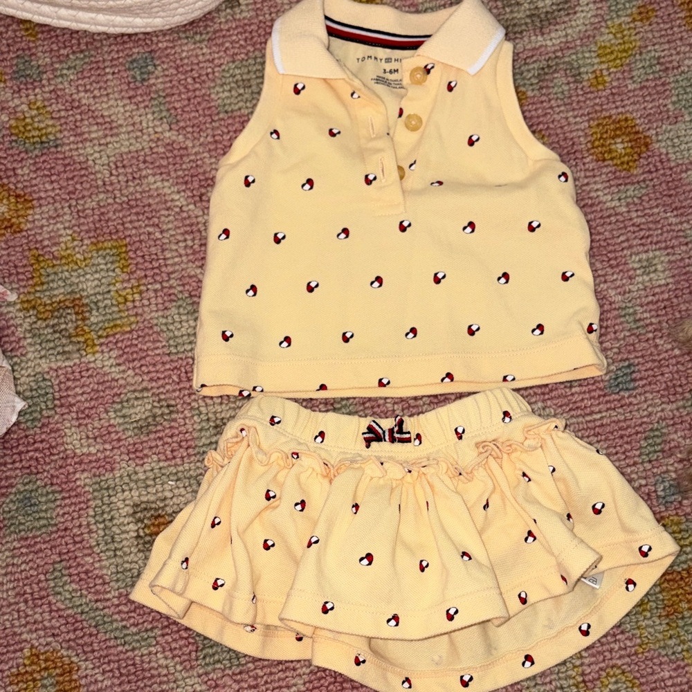 Tommy Hilfiger Yellow Baby Outfit Set